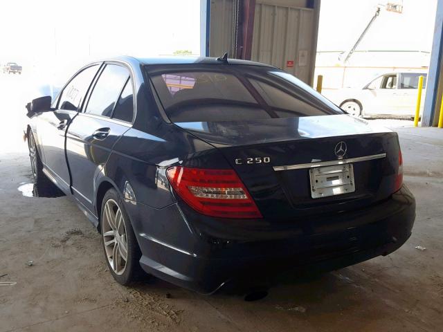 WDDGF4HB0DA851960 - 2013 MERCEDES-BENZ C 250 BLACK photo 3