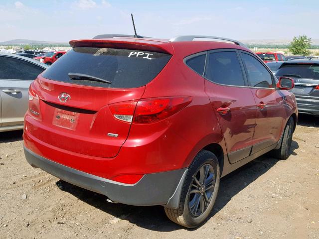 KM8JUCAG1FU017828 - 2015 HYUNDAI TUCSON LIM RED photo 4