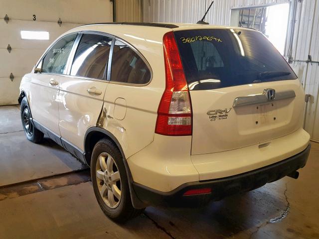 5J6RE48708L049804 - 2008 HONDA CR-V EXL WHITE photo 3