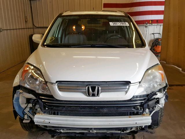 5J6RE48708L049804 - 2008 HONDA CR-V EXL WHITE photo 9