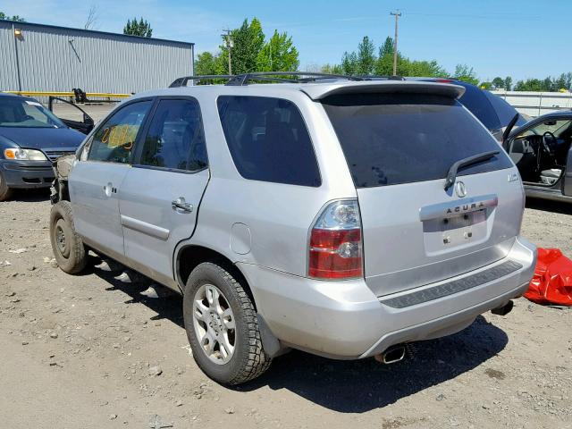 2HNYD18875H524203 - 2005 ACURA MDX TOURIN SILVER photo 3