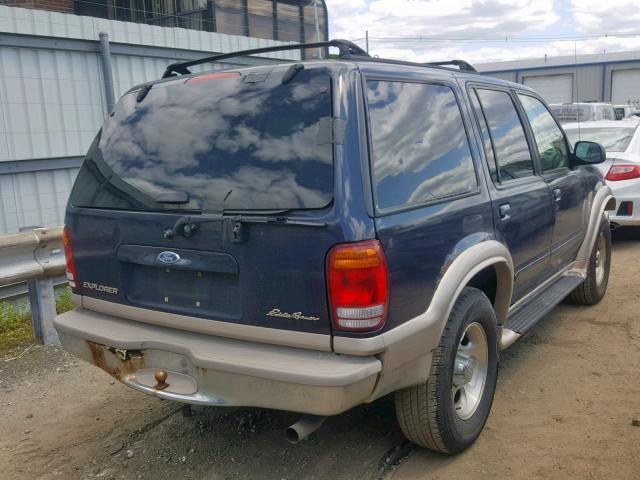 1FMDU34E4XZB00651 - 1999 FORD EXPLORER BLUE photo 4