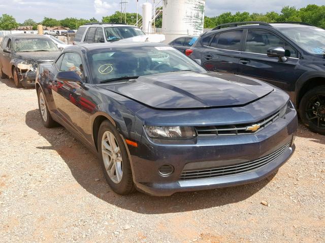 2G1FA1E39E9152154 - 2014 CHEVROLET CAMARO LS BLUE photo 1