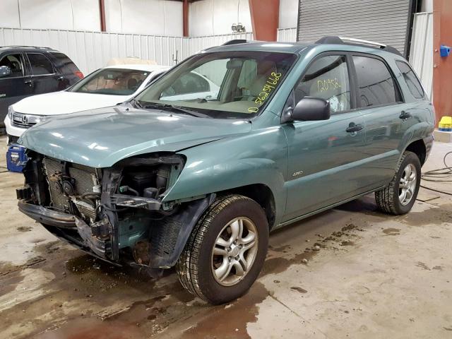 KNDJE723667176606 - 2006 KIA NEW SPORTA GREEN photo 2