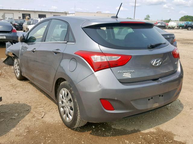 KMHD35LH0GU325446 - 2016 HYUNDAI ELANTRA GT SILVER photo 3