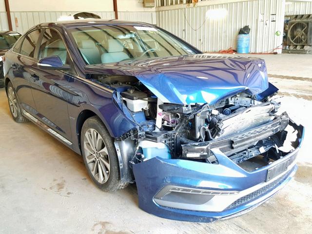 5NPE34AF7HH540337 - 2017 HYUNDAI SONATA SPO BLUE photo 1