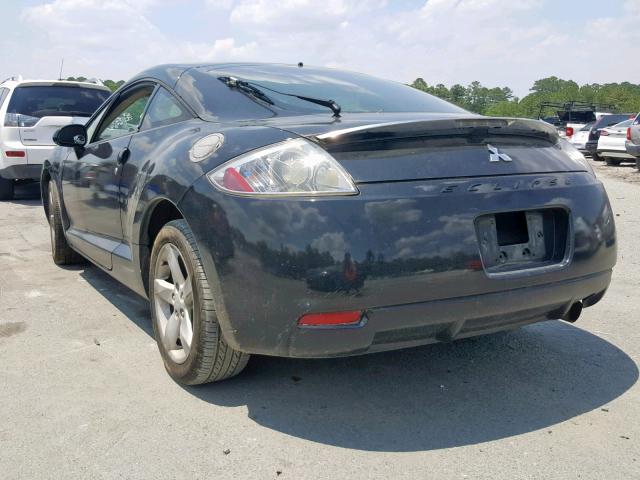 4A3AK24F56E023906 - 2006 MITSUBISHI ECLIPSE GS BLACK photo 3