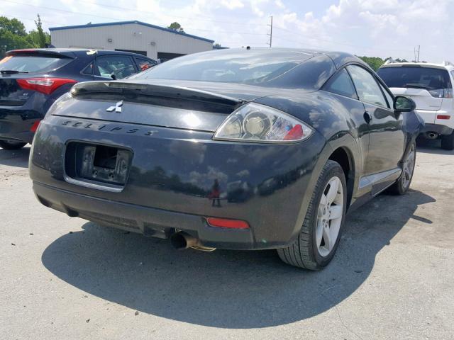 4A3AK24F56E023906 - 2006 MITSUBISHI ECLIPSE GS BLACK photo 4