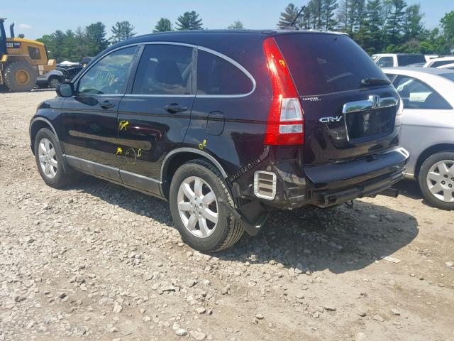 5J6RE48709L010471 - 2009 HONDA CR-V EXL BLACK photo 3