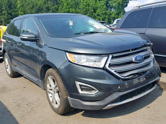 2FMTK4K8XFBB28606 - 2015 FORD EDGE TITAN SILVER photo 1