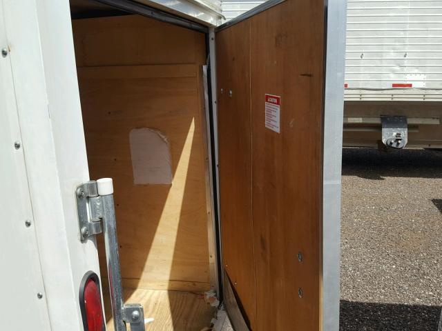 4FPFB08107G122631 - 2007 PACE TRAILER WHITE photo 6