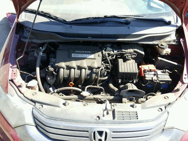 JHMZE2H5XAS024637 - 2010 HONDA INSIGHT LX RED photo 7