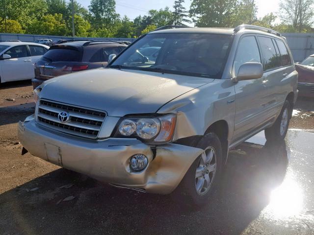 JTEHF21A730135352 - 2003 TOYOTA HIGHLANDER TAN photo 2