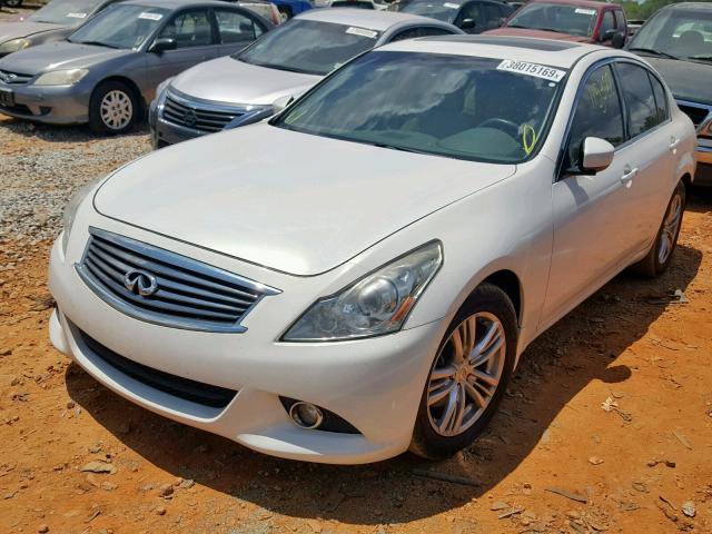 JN1CV6AP4CM620301 - 2012 INFINITI G37 BASE WHITE photo 2