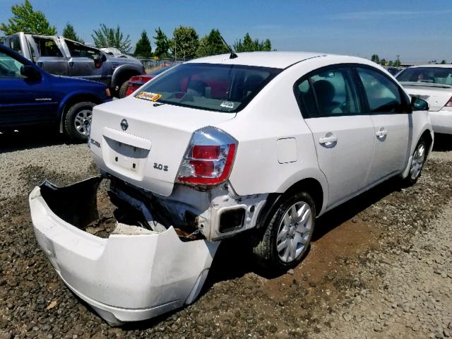 3N1AB61E27L681127 - 2007 NISSAN SENTRA 2.0 WHITE photo 4