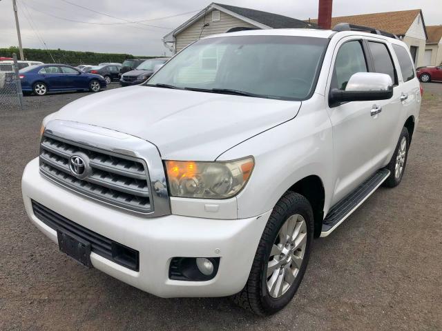 5TDBY67A48S001681 - 2008 TOYOTA SEQUOIA PL WHITE photo 2