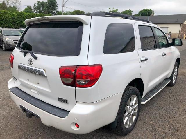 5TDBY67A48S001681 - 2008 TOYOTA SEQUOIA PL WHITE photo 4