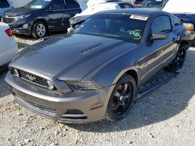 1ZVBP8CF3E5272438 - 2014 FORD MUSTANG GT GRAY photo 2