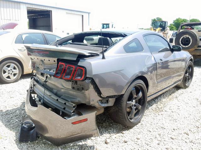 1ZVBP8CF3E5272438 - 2014 FORD MUSTANG GT GRAY photo 4