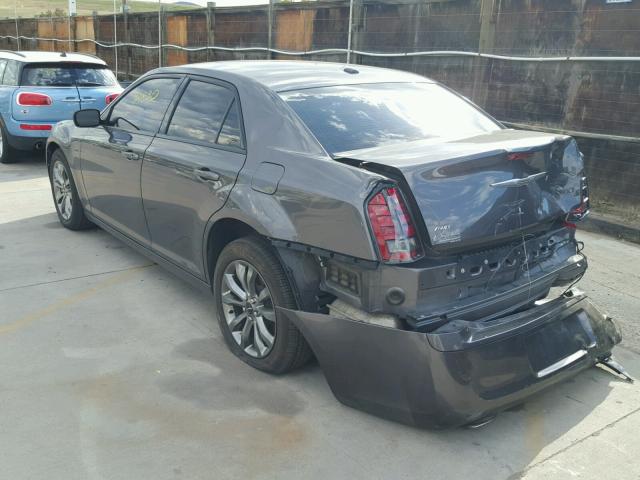 2C3CCAGG6EH381258 - 2014 CHRYSLER 300 S GRAY photo 3