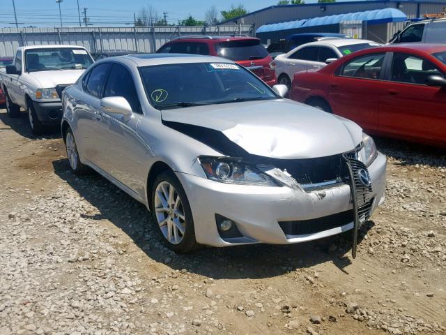 JTHCF5C26B5044823 - 2011 LEXUS IS 250 SILVER photo 1