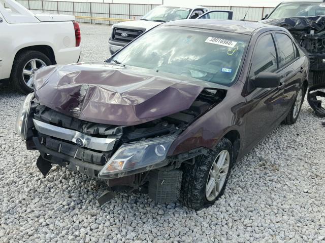 3FAHP0GA0BR210409 - 2011 FORD FUSION S BURGUNDY photo 2