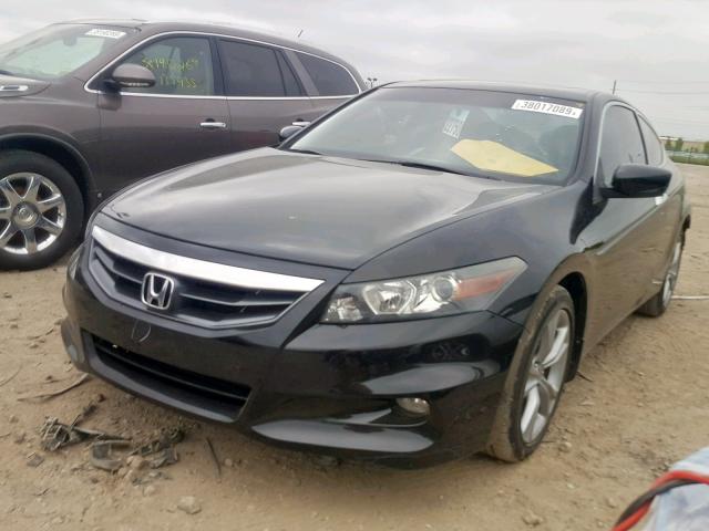 1HGCS2B87BA005619 - 2011 HONDA ACCORD EXL BLACK photo 2