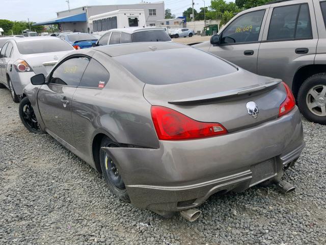 JNKCV64E38M129098 - 2008 INFINITI G37 BASE GRAY photo 3