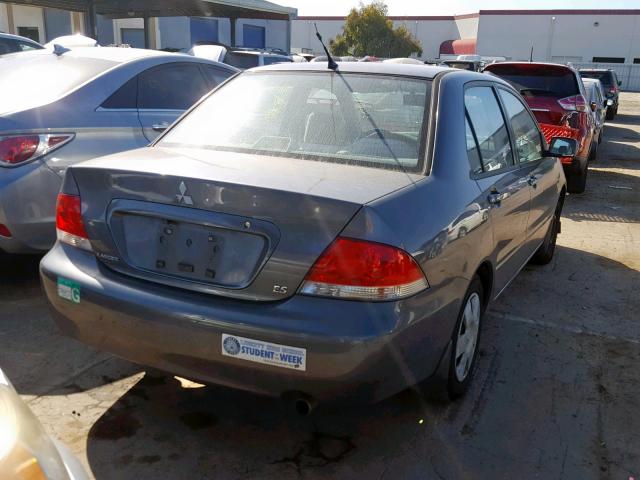 JA3AJ26E95U026076 - 2005 MITSUBISHI LANCER ES GRAY photo 4