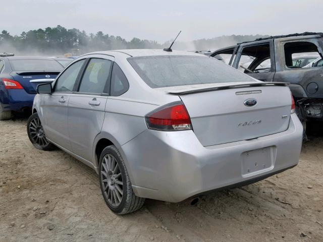 1FAHP3GNXAW288955 - 2010 FORD FOCUS SES SILVER photo 3