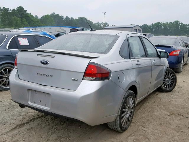 1FAHP3GNXAW288955 - 2010 FORD FOCUS SES SILVER photo 4