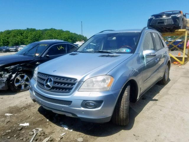 4JGBB86E06A081780 - 2006 MERCEDES-BENZ ML 350 BLUE photo 2