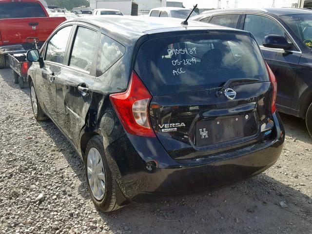 3N1CE2CPXEL400549 - 2014 NISSAN VERSA NOTE BLACK photo 3