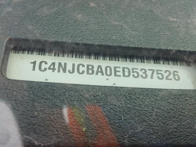 1C4NJCBA0ED537526 - 2014 JEEP COMPASS SP 黑色 照片 10