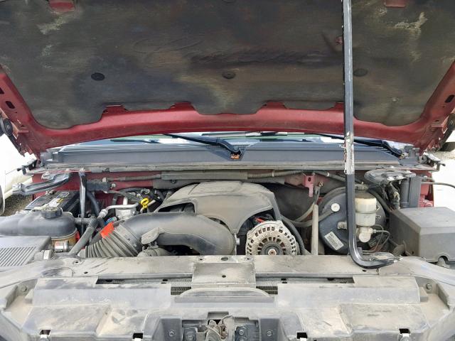 1GYFK63867R183218 - 2007 CADILLAC ESCALADE L RED photo 7