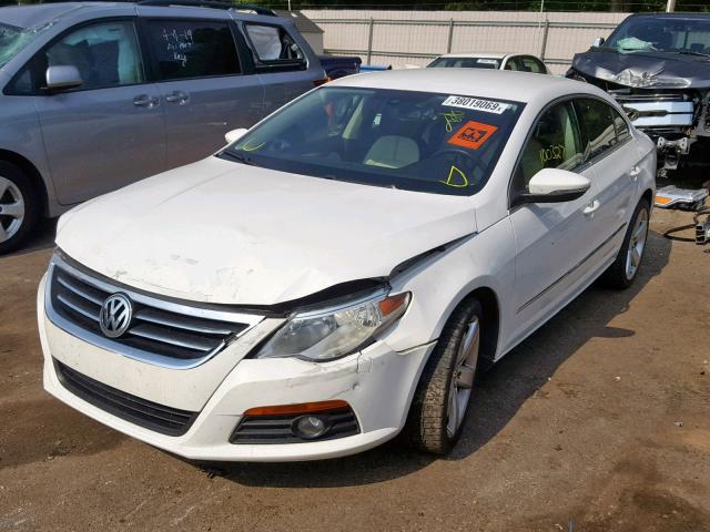 WVWHN7AN6CE525207 - 2012 VOLKSWAGEN CC LUXURY WHITE photo 2