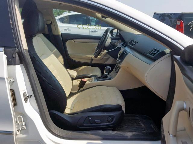 WVWHN7AN6CE525207 - 2012 VOLKSWAGEN CC LUXURY WHITE photo 5