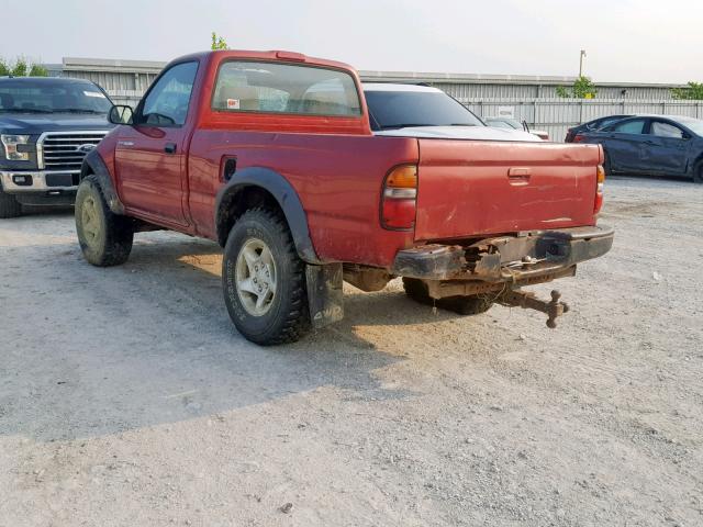 5TEPM62N41Z822347 - 2001 TOYOTA TACOMA RED photo 3