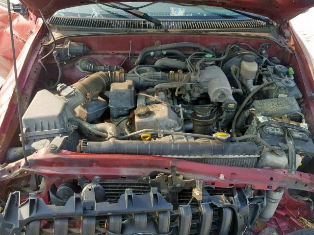 5TEPM62N41Z822347 - 2001 TOYOTA TACOMA RED photo 7