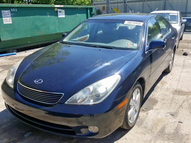 JTHBA30G365171940 - 2006 LEXUS ES 330 BLUE photo 2