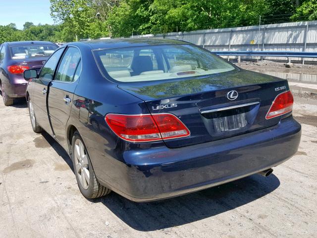 JTHBA30G365171940 - 2006 LEXUS ES 330 BLUE photo 3