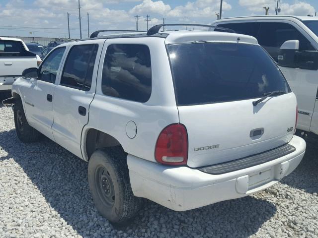 1B4HR28Y1XF666982 - 1999 DODGE DURANGO WHITE photo 3