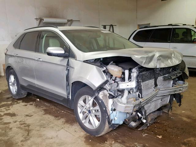 2FMTK4J89FBB74686 - 2015 FORD EDGE SEL SILVER photo 1