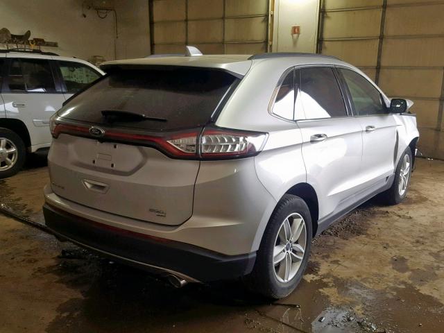 2FMTK4J89FBB74686 - 2015 FORD EDGE SEL SILVER photo 4