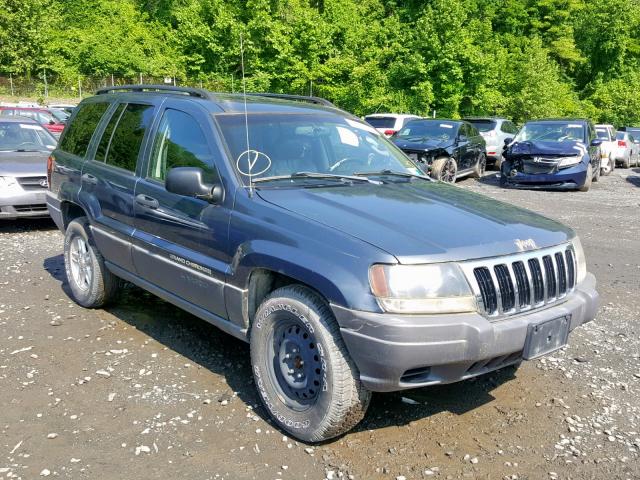 1J4GW48N42C249868 - 2002 JEEP GRAND CHER BLUE photo 1