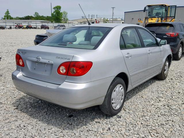 1NXBR32E45Z385731 - 2005 TOYOTA COROLLA CE SILVER photo 4