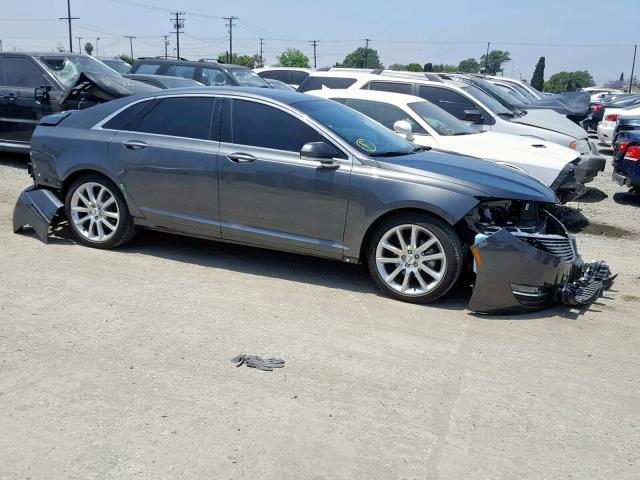 3LN6L2LUXGR634417 - 2016 LINCOLN MKZ HYBRID GRAY photo 9