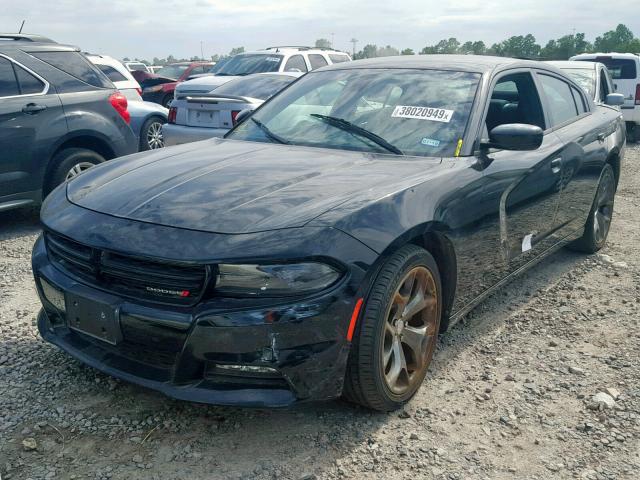 2C3CDXHGXFH896389 - 2015 DODGE CHARGER SX BLACK photo 2