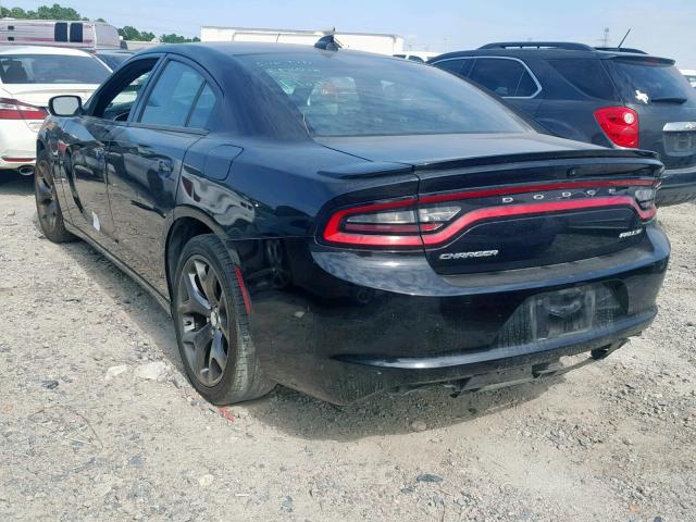 2C3CDXHGXFH896389 - 2015 DODGE CHARGER SX BLACK photo 3