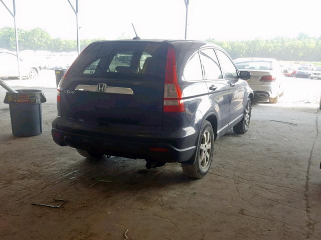 JHLRE38767C065183 - 2007 HONDA CR-V EXL BLUE photo 4